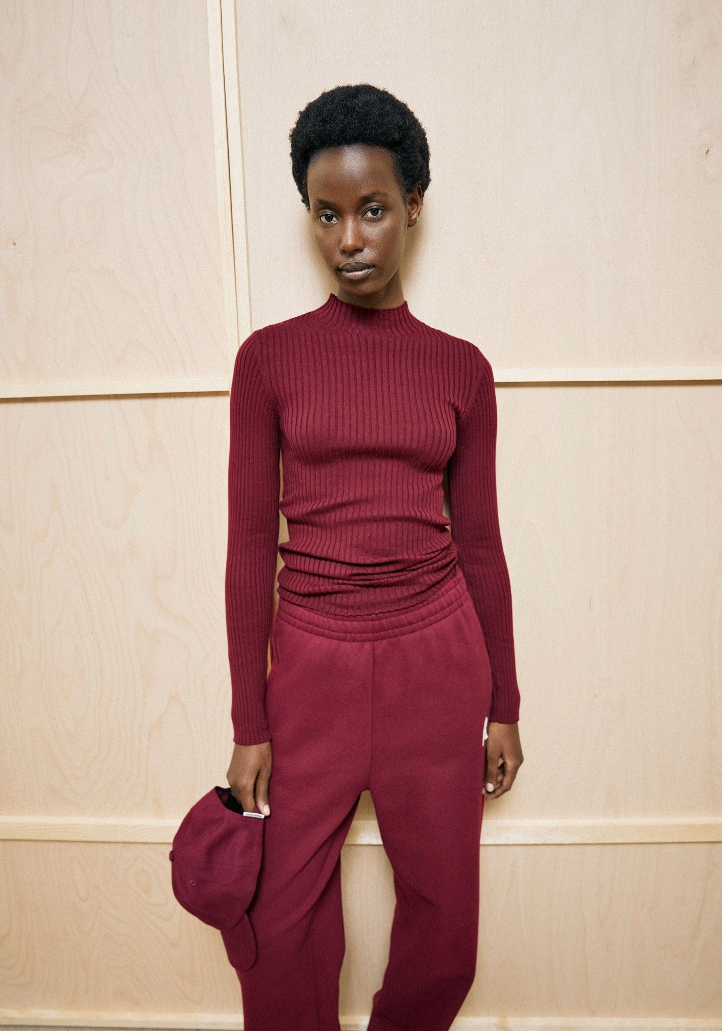 Alaania Knitted Longsleeve - Velvet Red