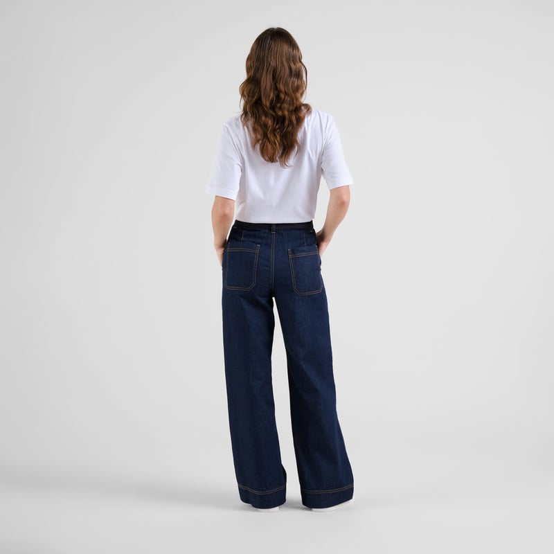 LAST ONE in XL - Vara Denim Workwear Pants - Dark Blue