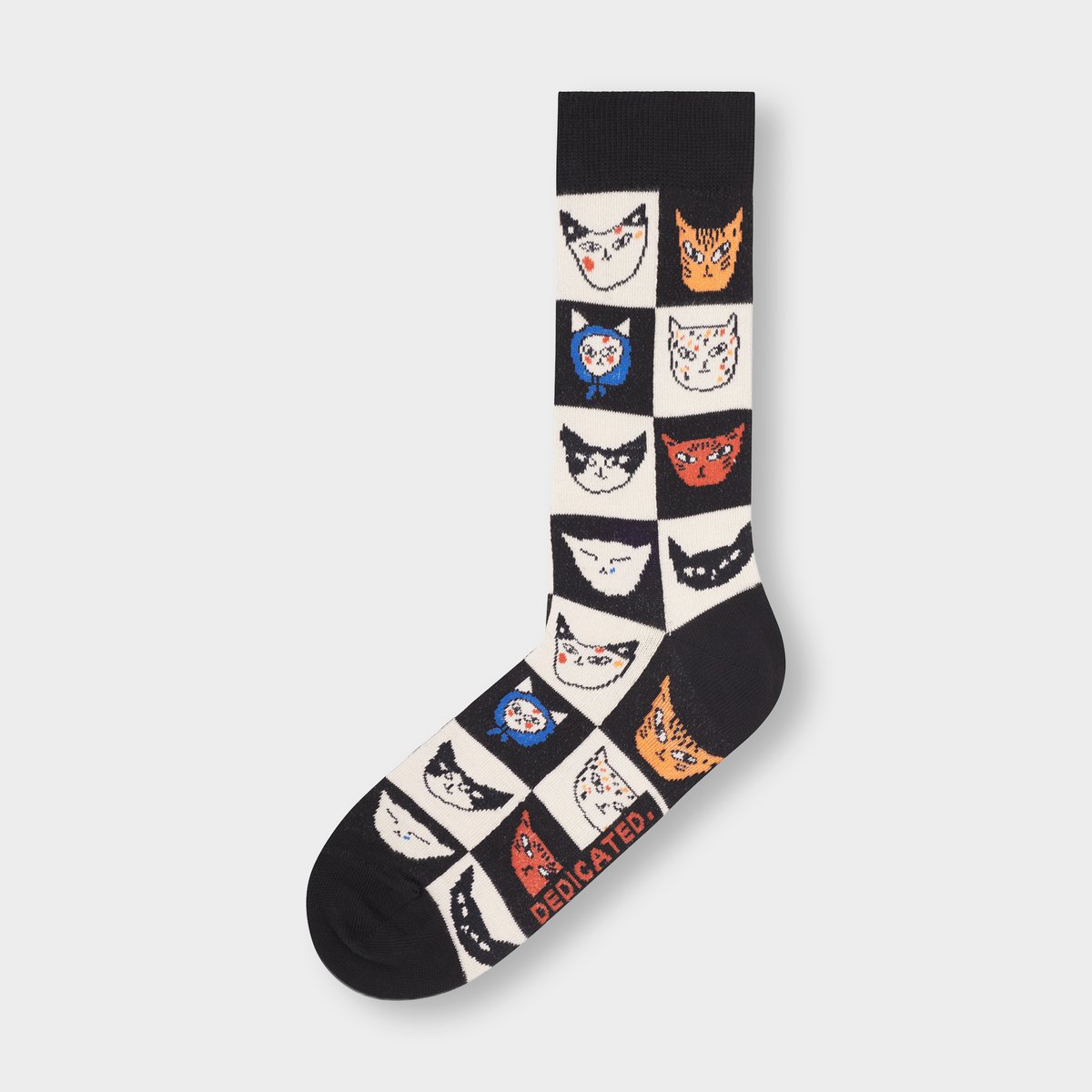 Sigtuna Socks Cat Bingo - Black