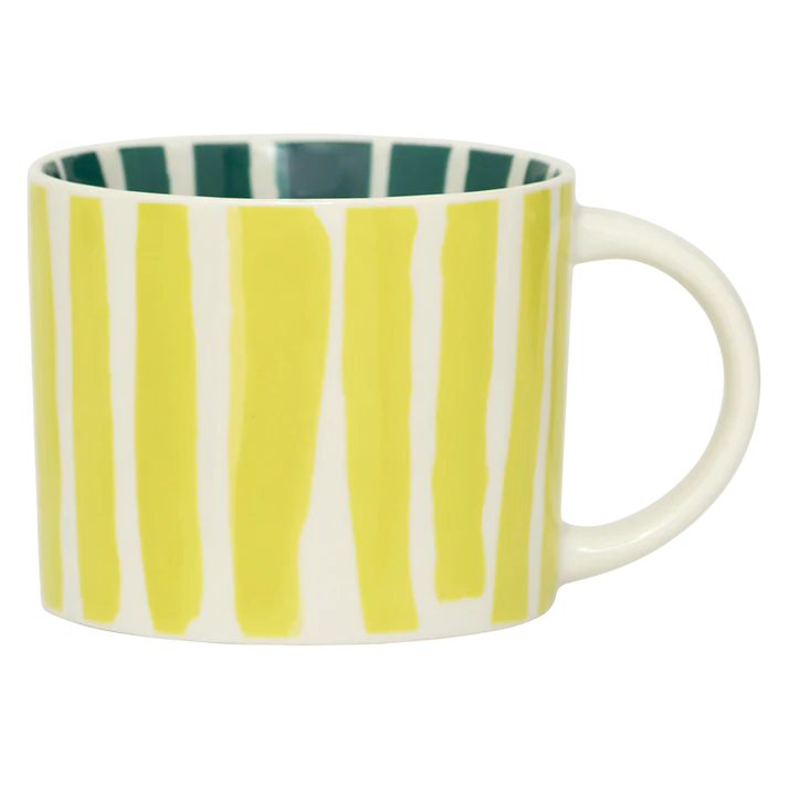 UNC Mug Tazza Stripes Inside Out - Yellow