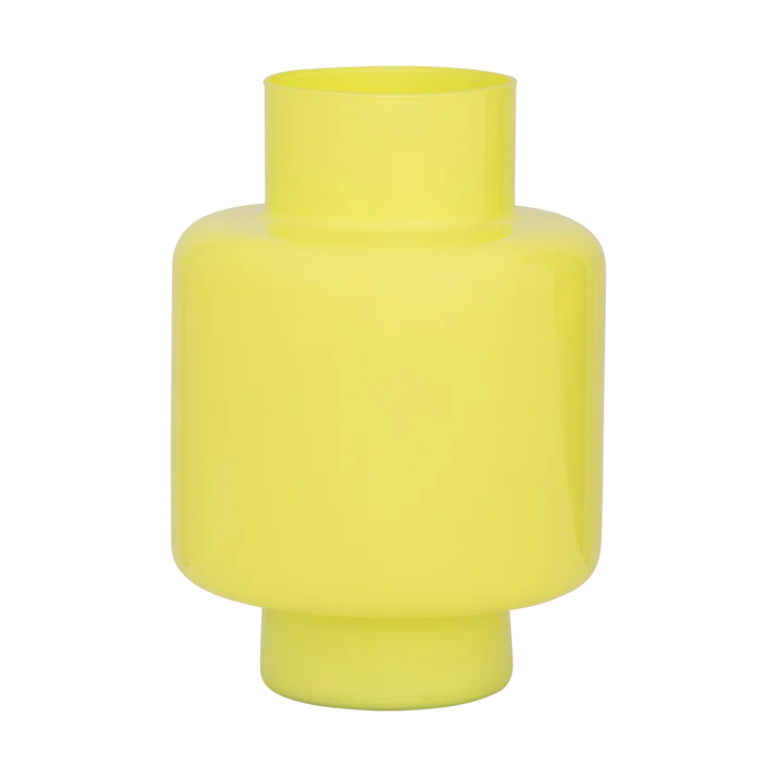 UNC Vidro Vase Recycled Glass - Yellow