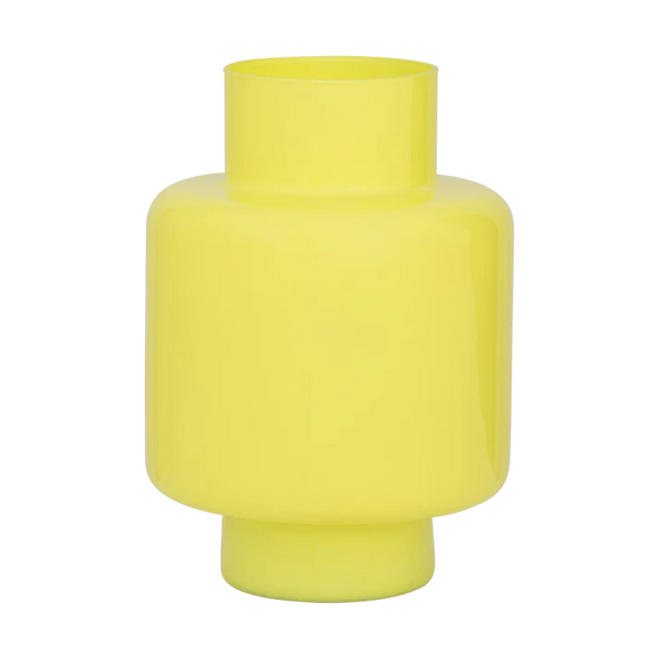 UNC Vidro Vase Recycled Glass - Yellow