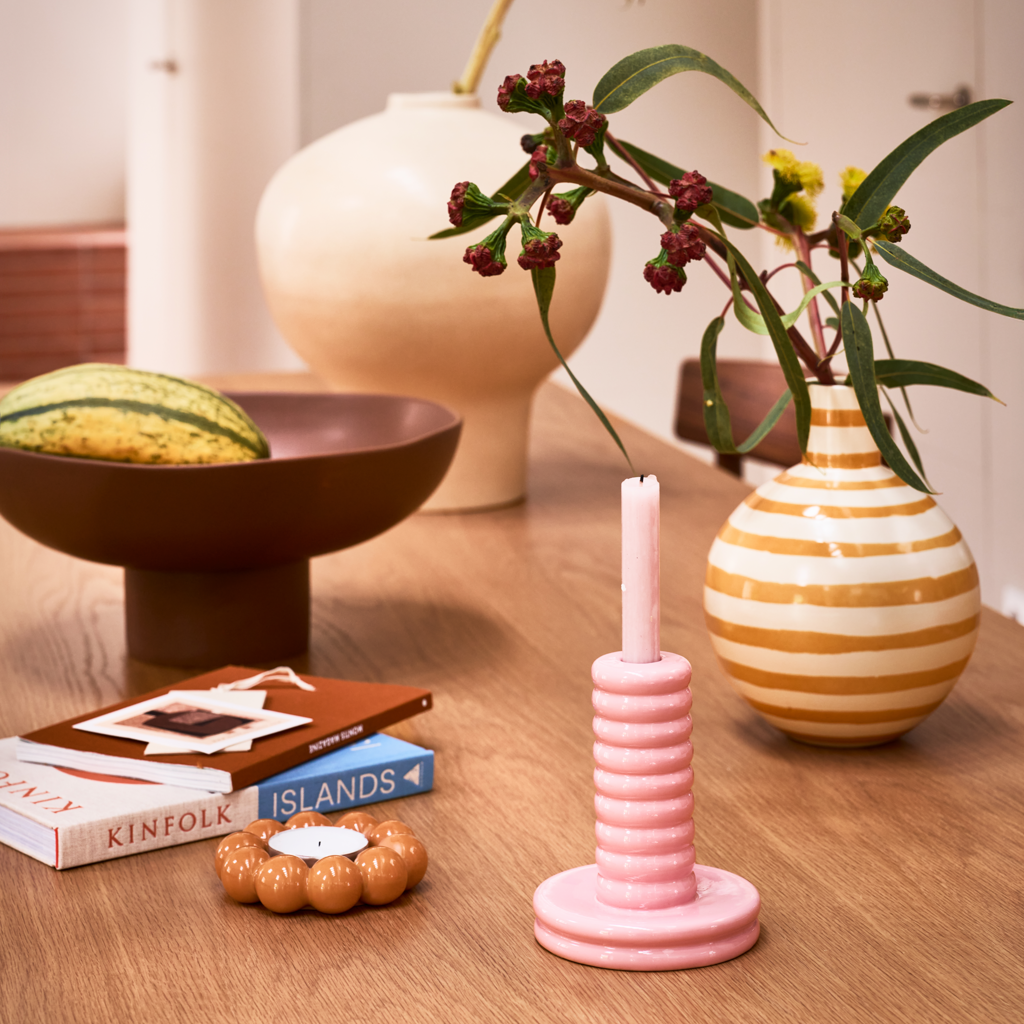 Talon Candle Holder - Golden Orange