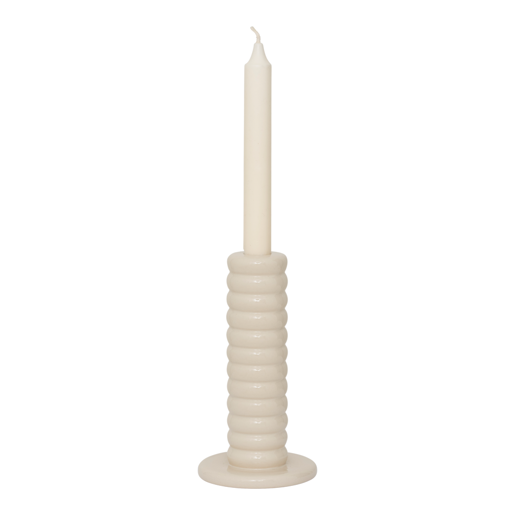 Tebongo Candle Holder - Off White