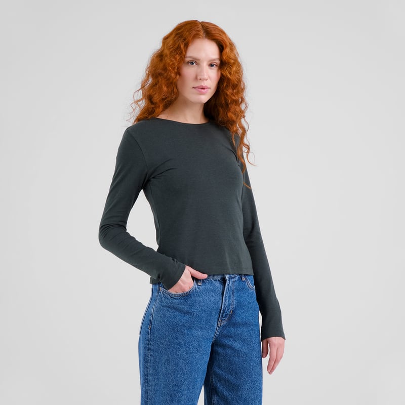 LAST ONE IN  L - Salmis Top - Dark Green