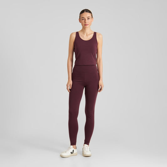 Sanna Tights - Fig Red