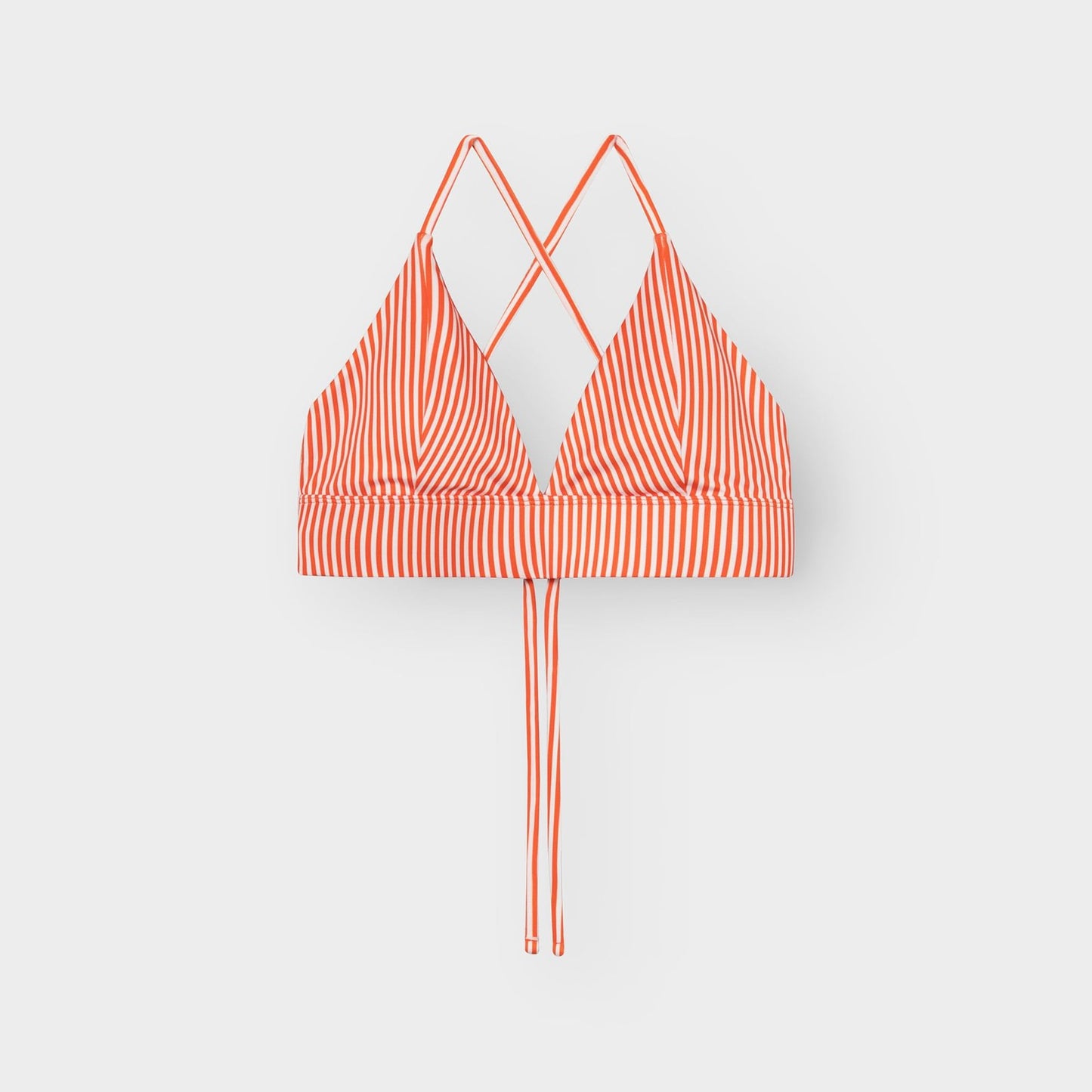 Bikini Top Alva Thin Stripe - Grenadine Red