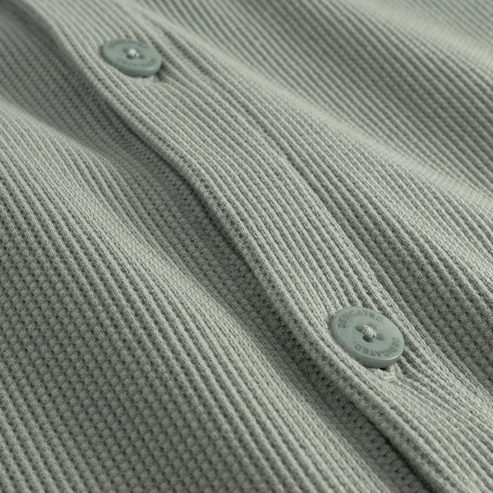 Falkvik Waffle Shirt - Iceberg Green