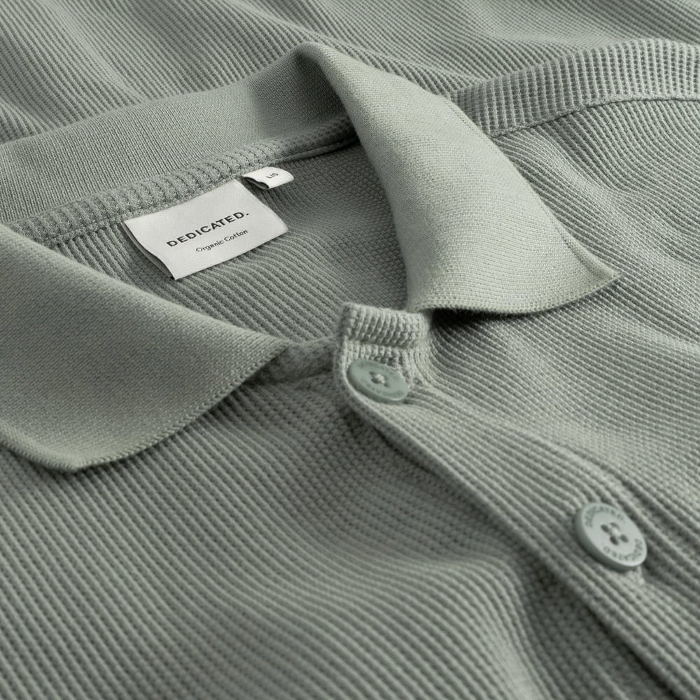 Falkvik Waffle Shirt - Iceberg Green