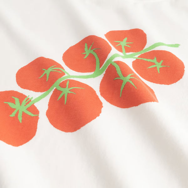 Vadstena Tomato T-shirt - Off-White