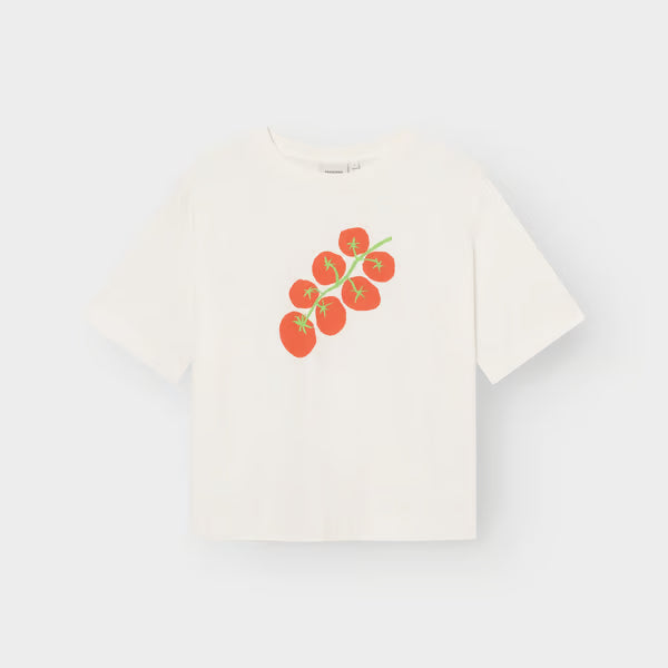 Vadstena Tomato T-shirt - Off-White