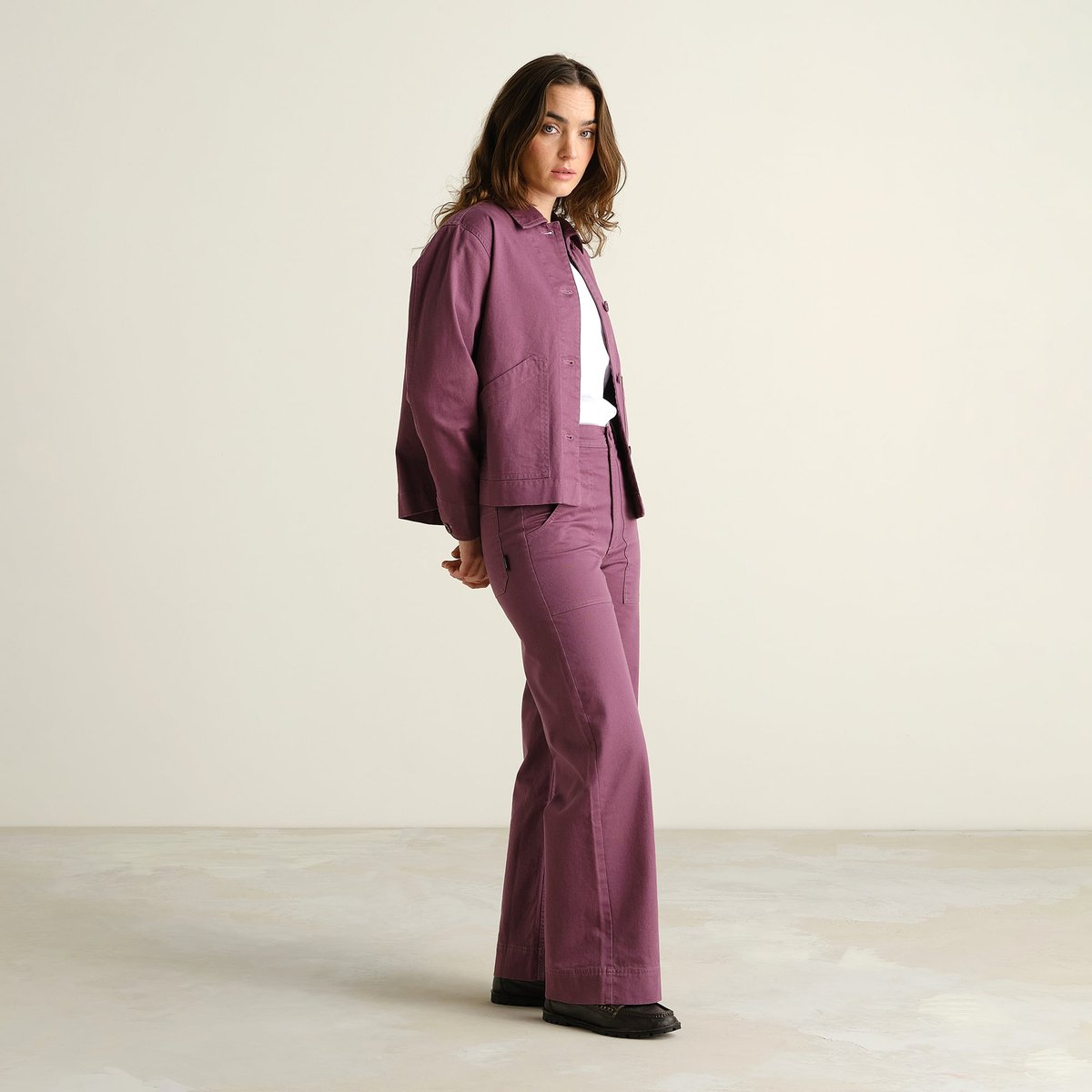 Vara Workwear Pants - Berry Purple