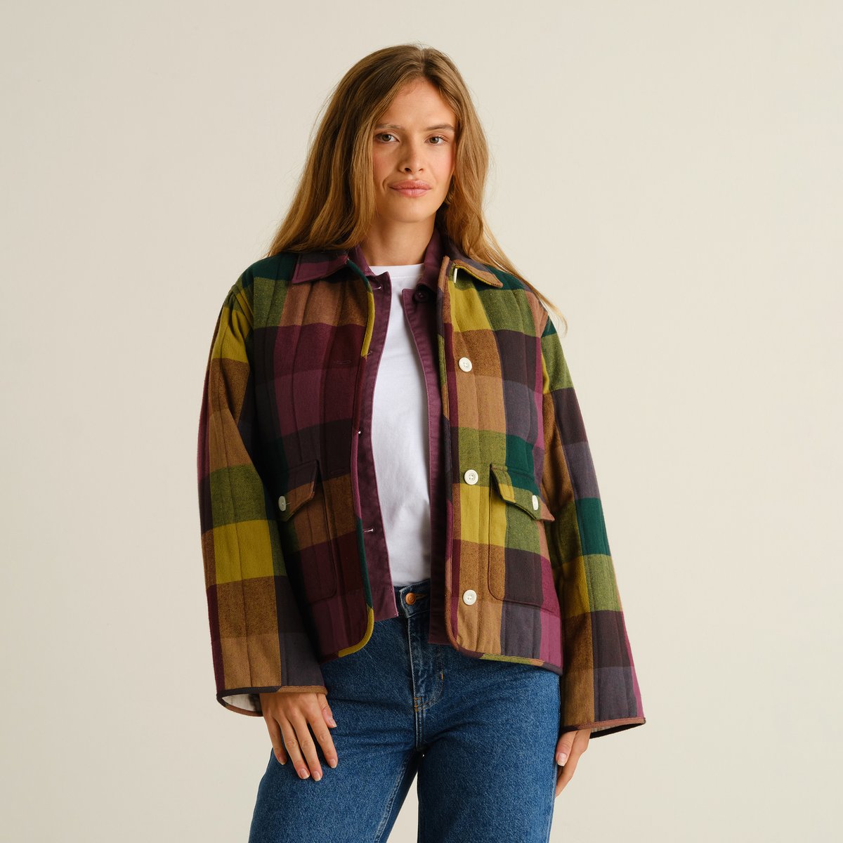 Voxtorp Flannel Jacket - Check Bold Multi Color