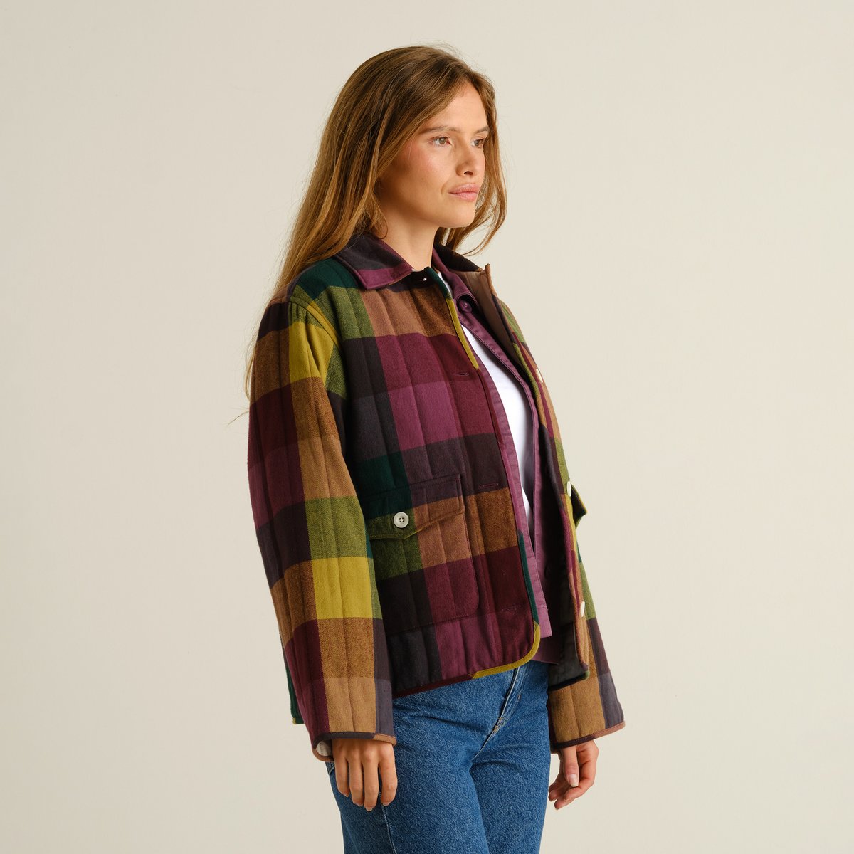 Voxtorp Flannel Jacket - Check Bold Multi Color
