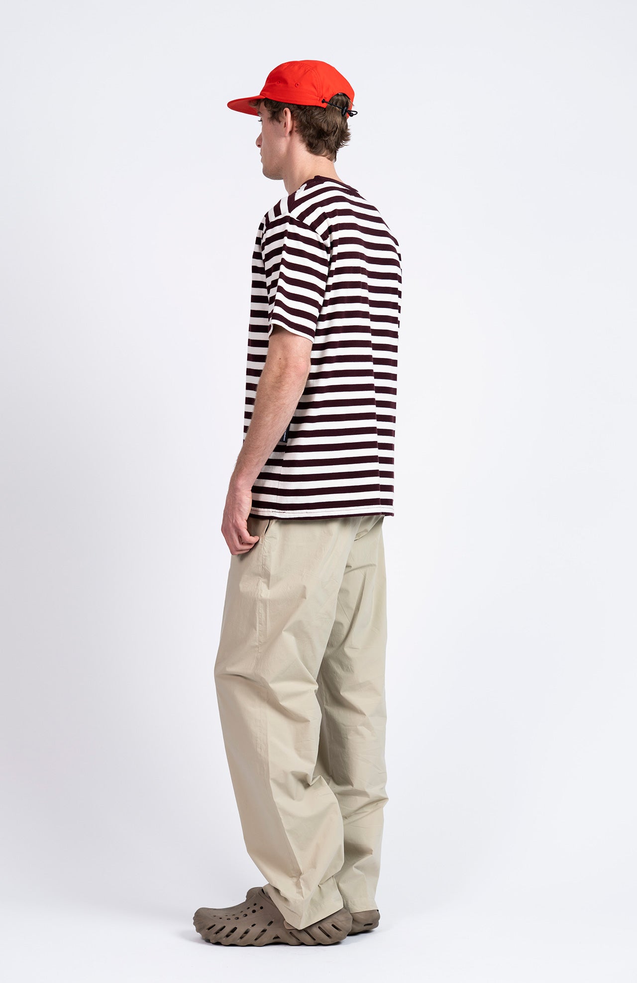 Striped T-shirt - Burgundy