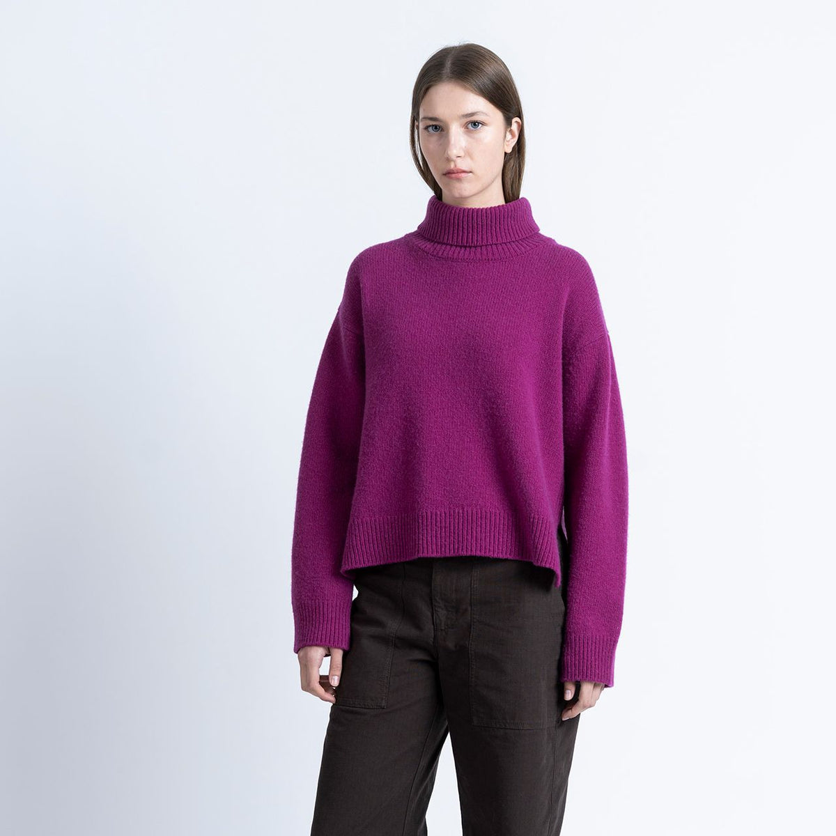 Isla Wool Sweater - Raspberry