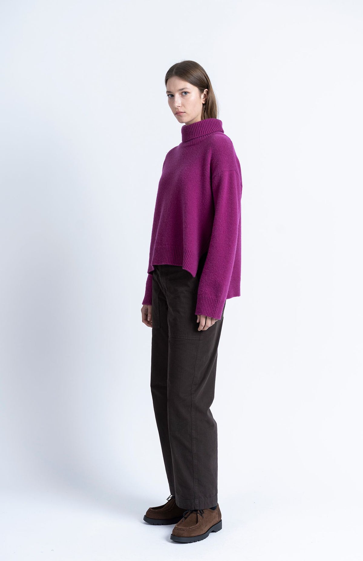 Isla Wool Sweater - Raspberry