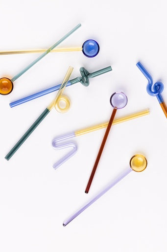 Rainbow Straws Set of 2 - Green/Yellow