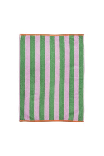 Terry Tea Towel Stripes - Green