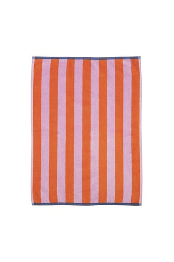 Terry Tea Towel Stripes - Red