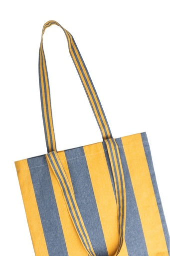 Shopping Bag Stripes - Blue