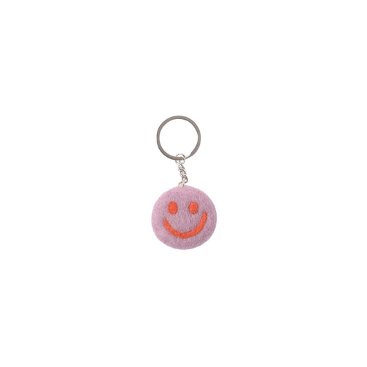 Keychain - Smiley Pink