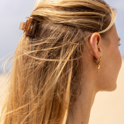 Hair Clip Small - Walnut