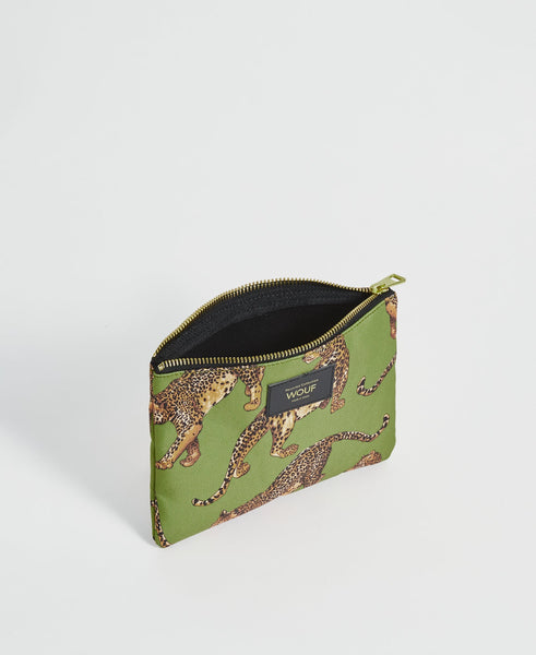 Pouch - Olive Leopard