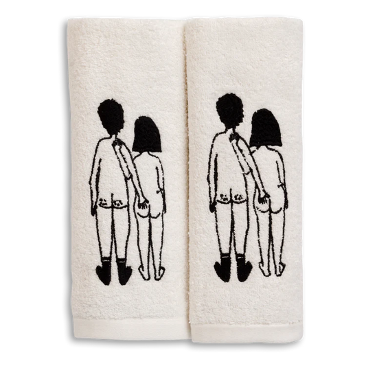 Guest Towel Set - Naked Couple
