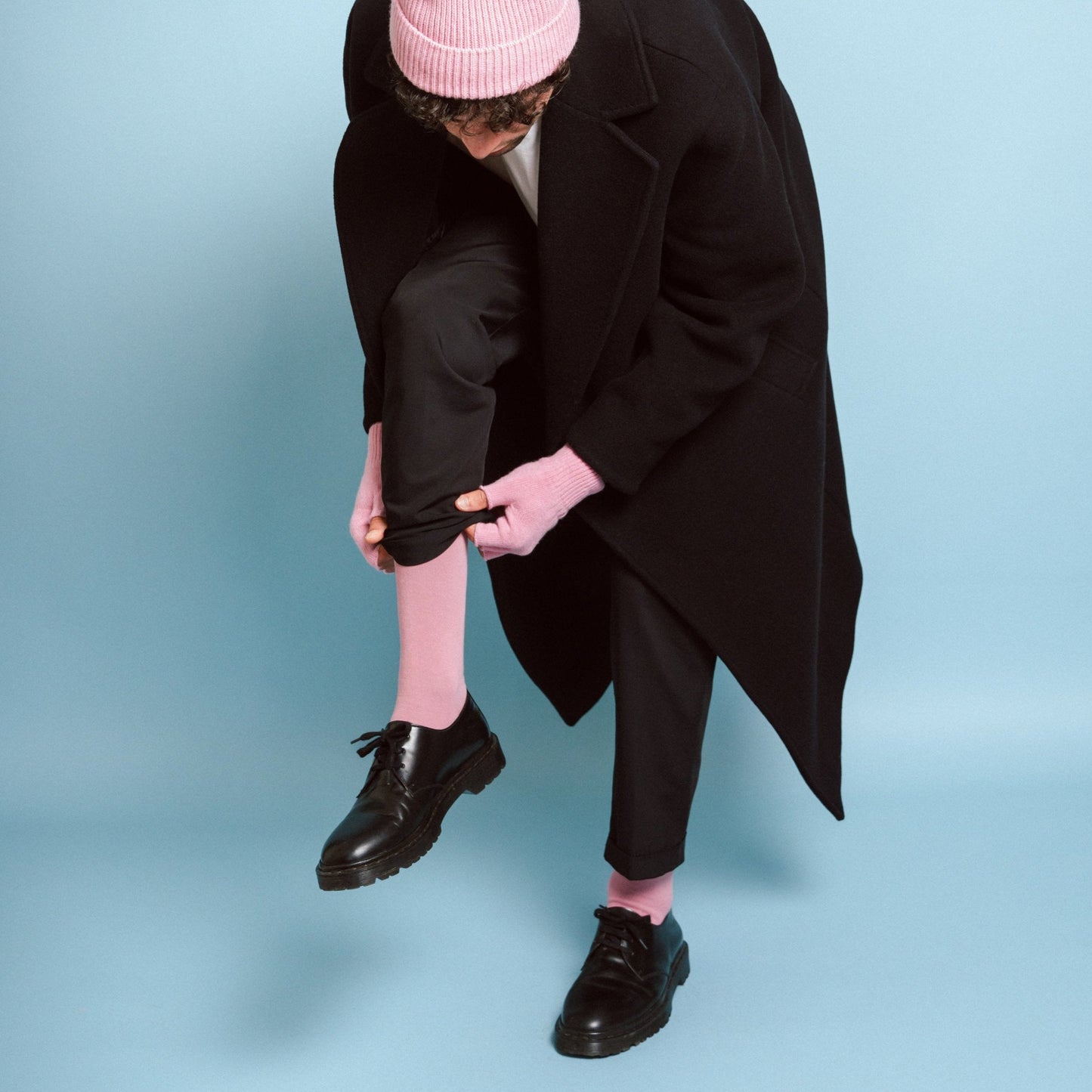 Organic Solid Socks - Pink