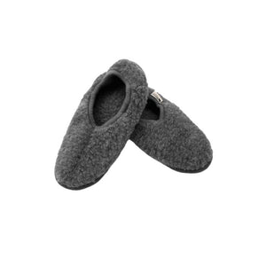 Wool Ballerina Slippers - Grey