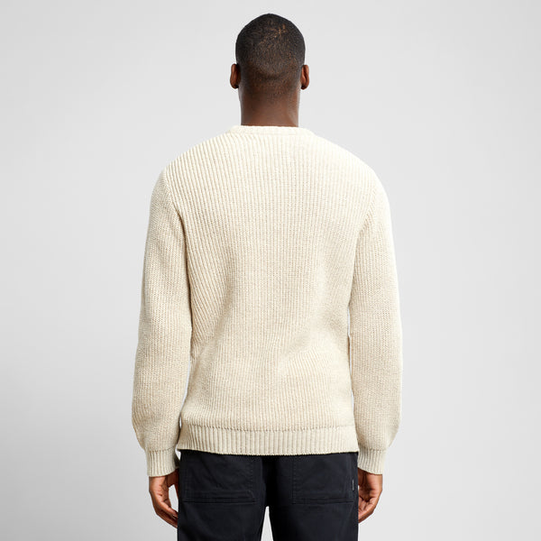LAST ONE in M - Dedicated Ludvika Wool Sweater - Pearl White