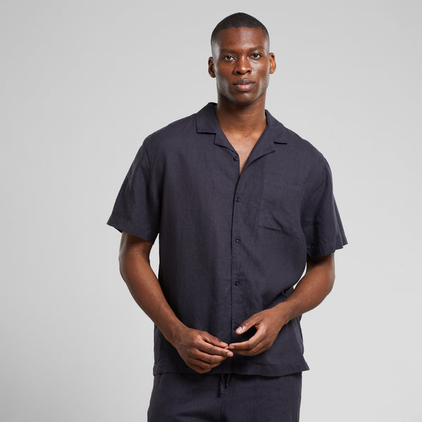 Marstrand Linen Shirt - Phantom Black