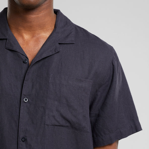 Marstrand Linen Shirt - Phantom Black