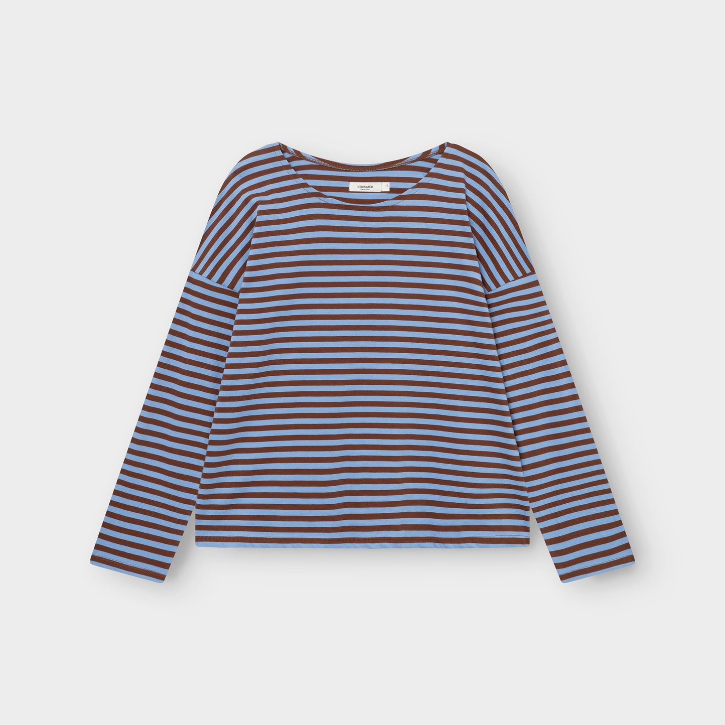 Top Humledal Stripes - Cappuccino Brown/Cornflower Blue