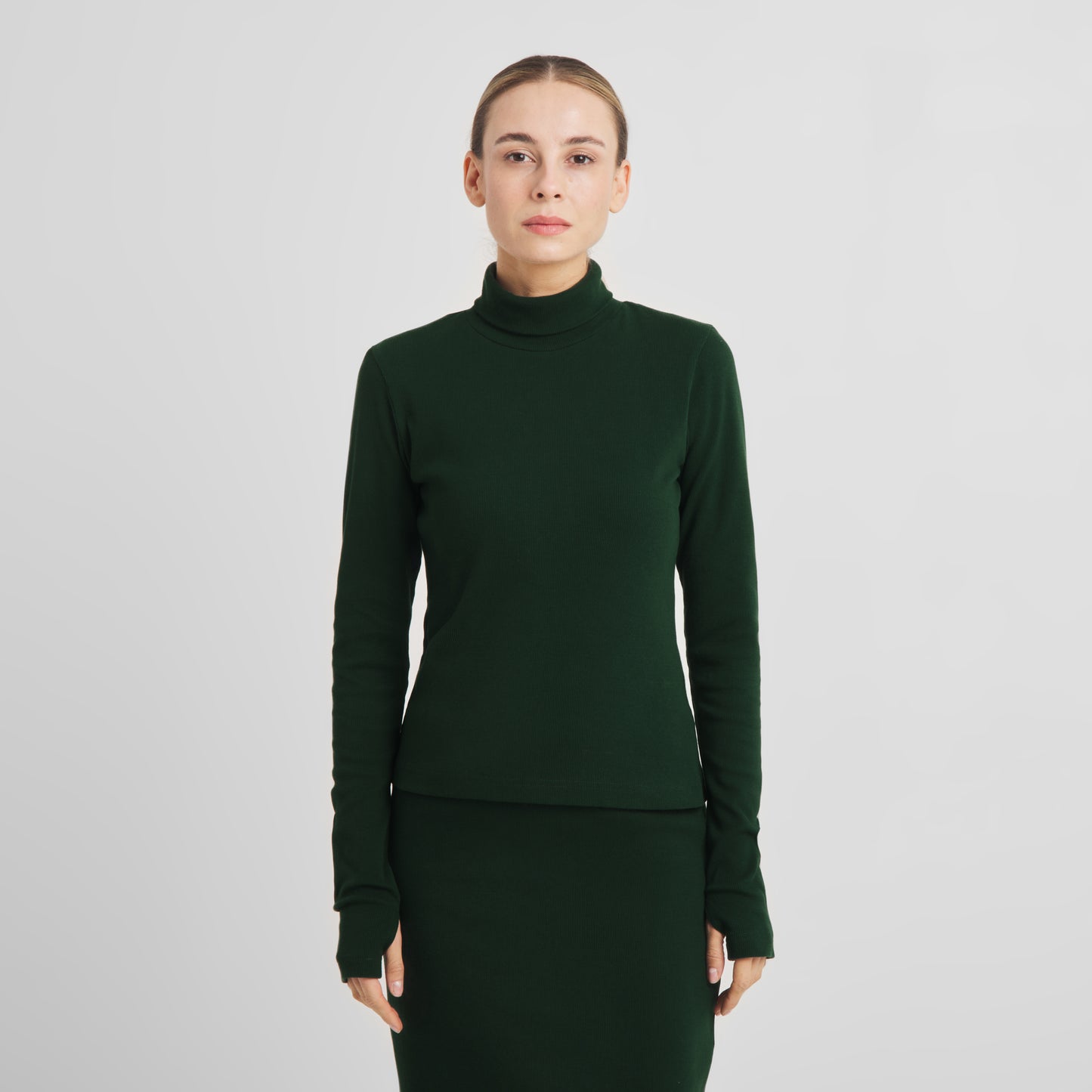 Rib Top Malma - Dark Green