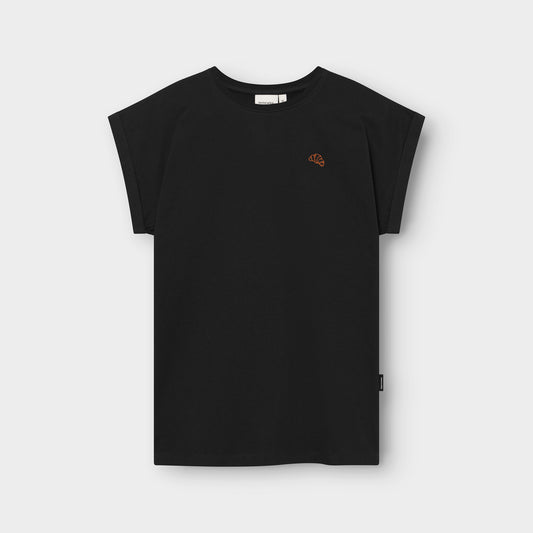 LAST ONES IN L - AVisby Croissant T-shirt - Black