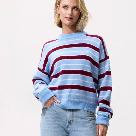 Striped Knit - Blue