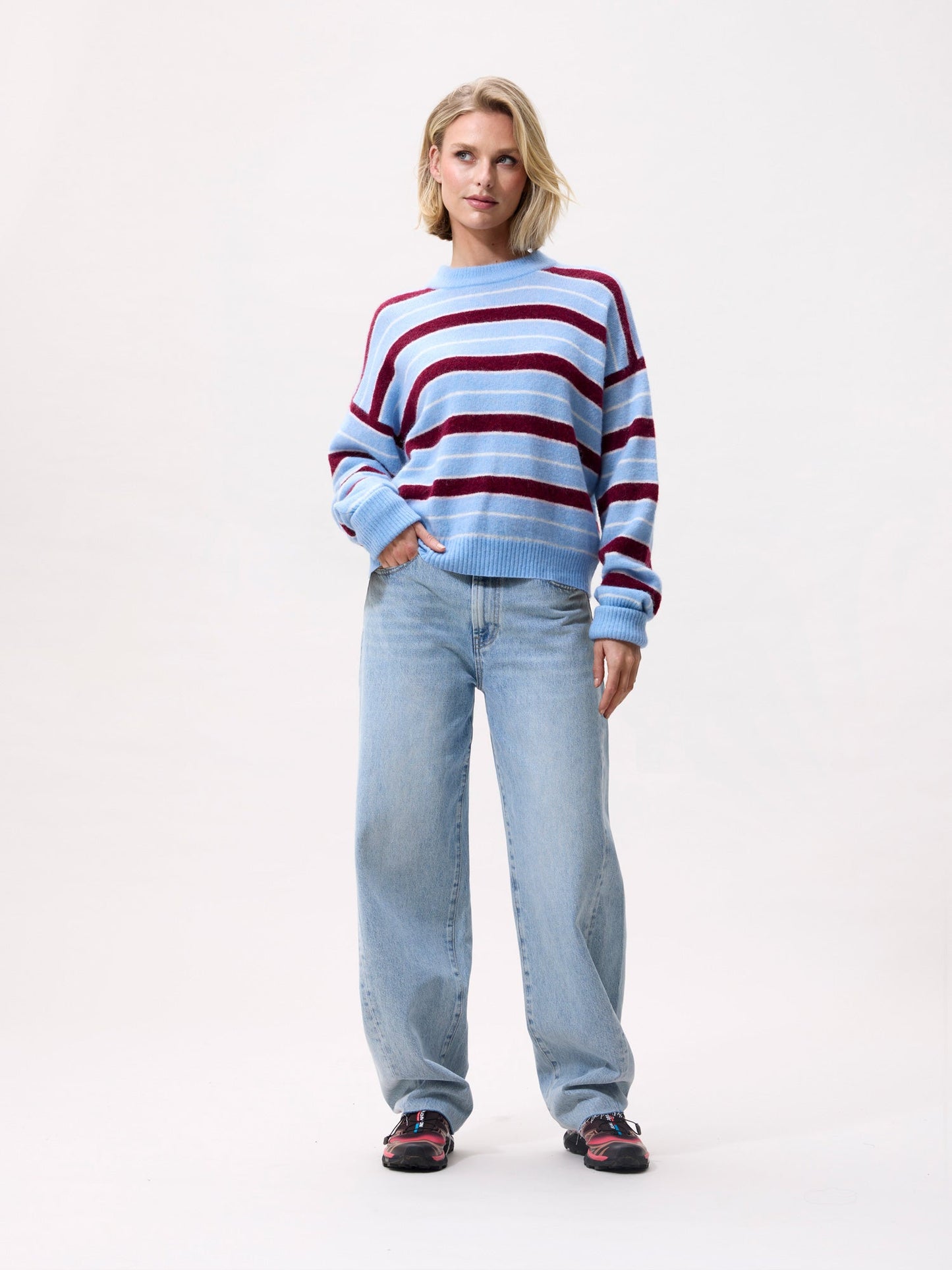 Striped Knit - Blue