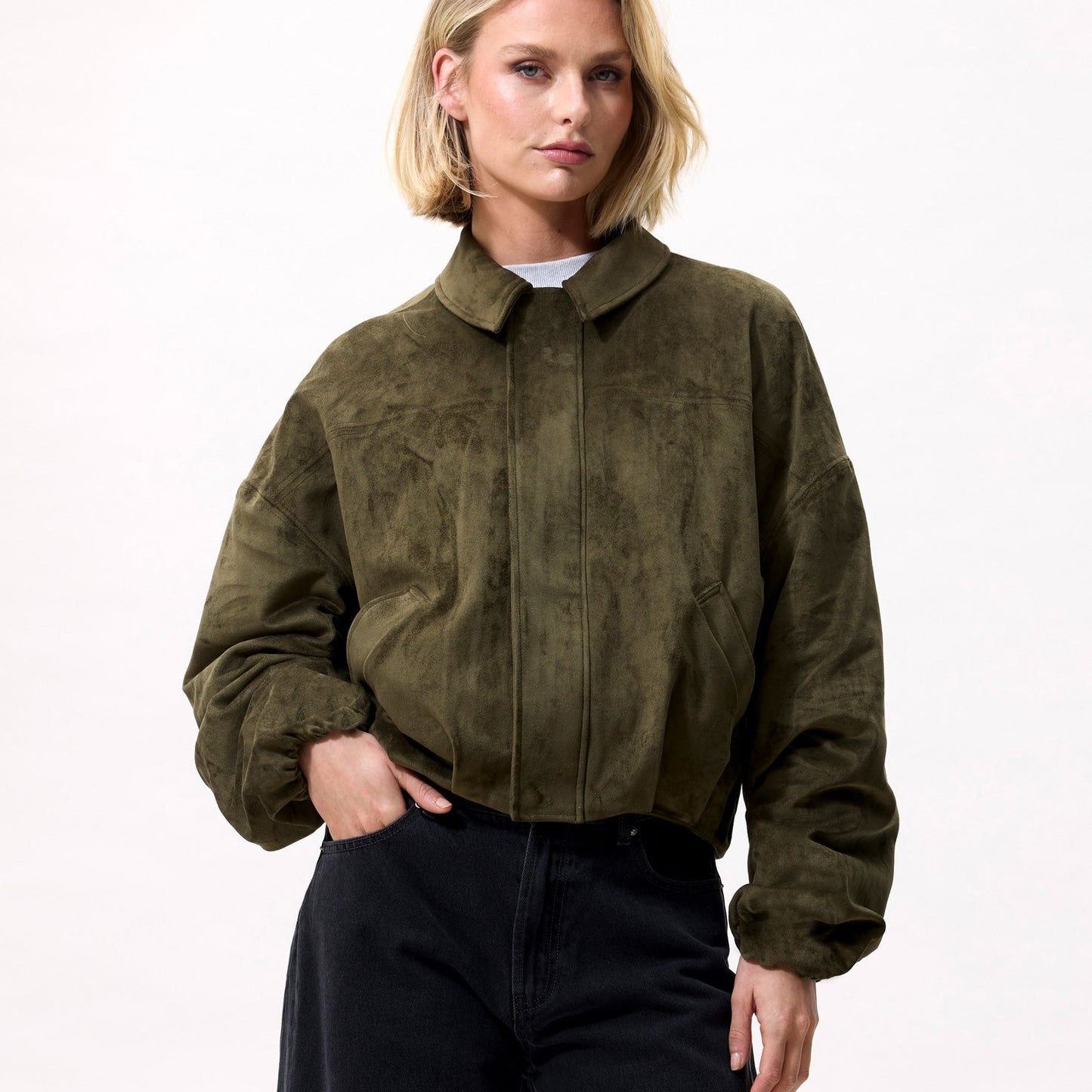 Faux Suede Jacket - Mountain View