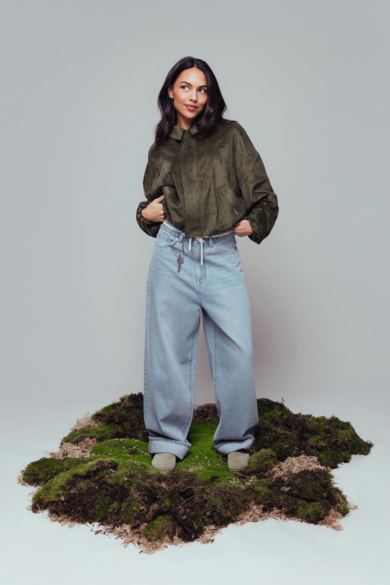Faux Suede Jacket - Mountain View