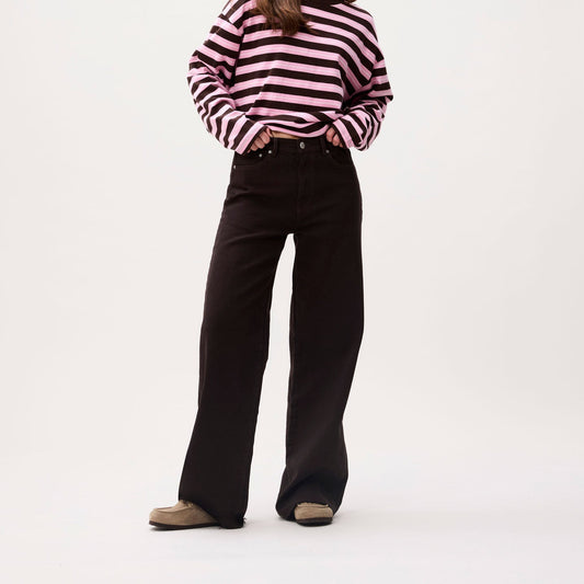 Loose Fit Jeans - Dark Cacao