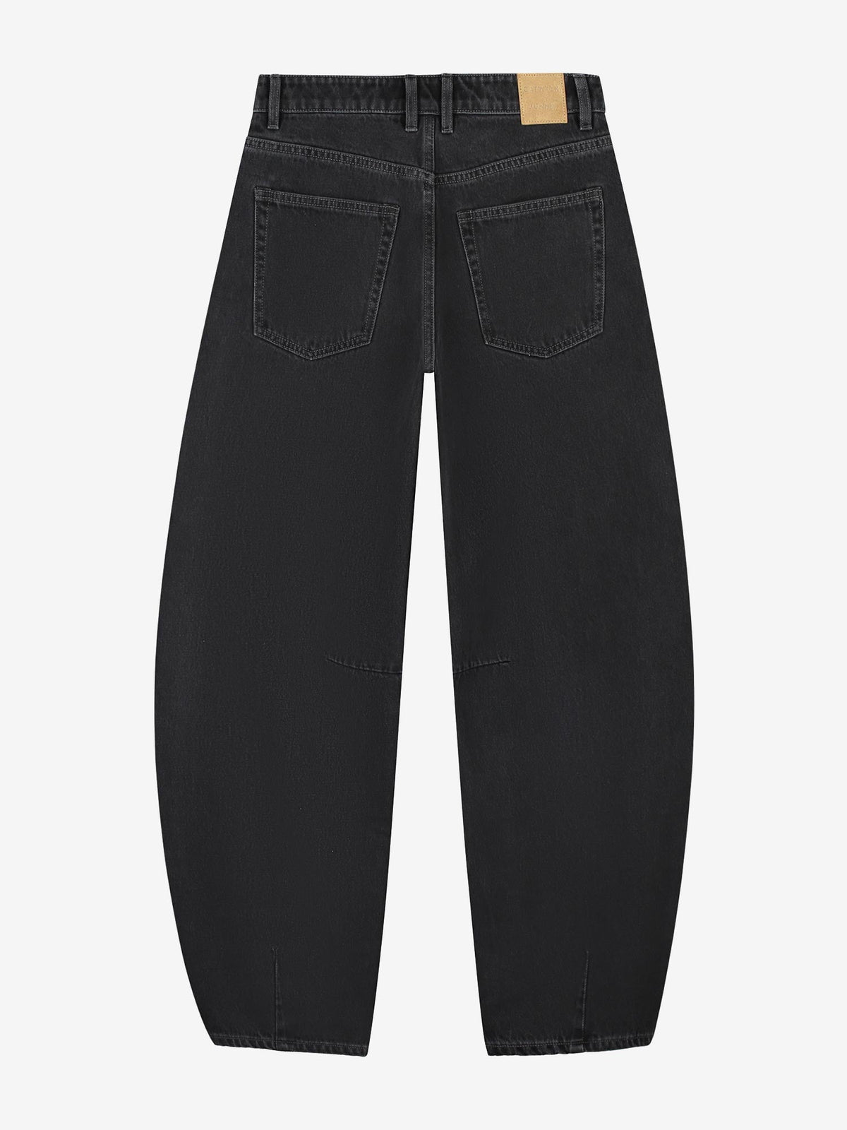 Bold Barrel Fit Jeans - Washed Black