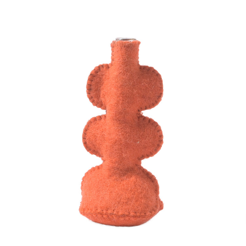 Wool Vase - Bubble / Coral
