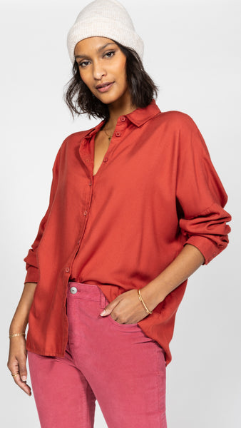 LAST ONE in L - Aude Soft Blouse - Dahlia