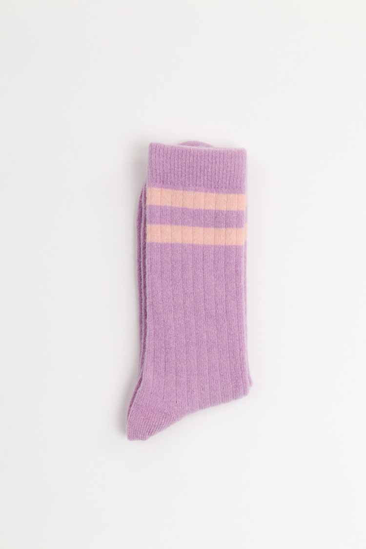 Vintage Wool Socks - Lilac