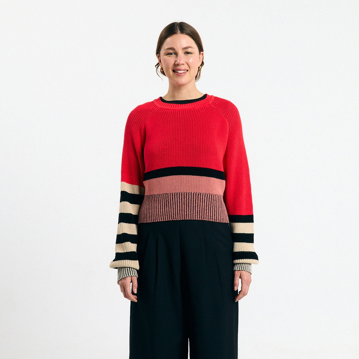 Nelas Jumper - Stripes Red