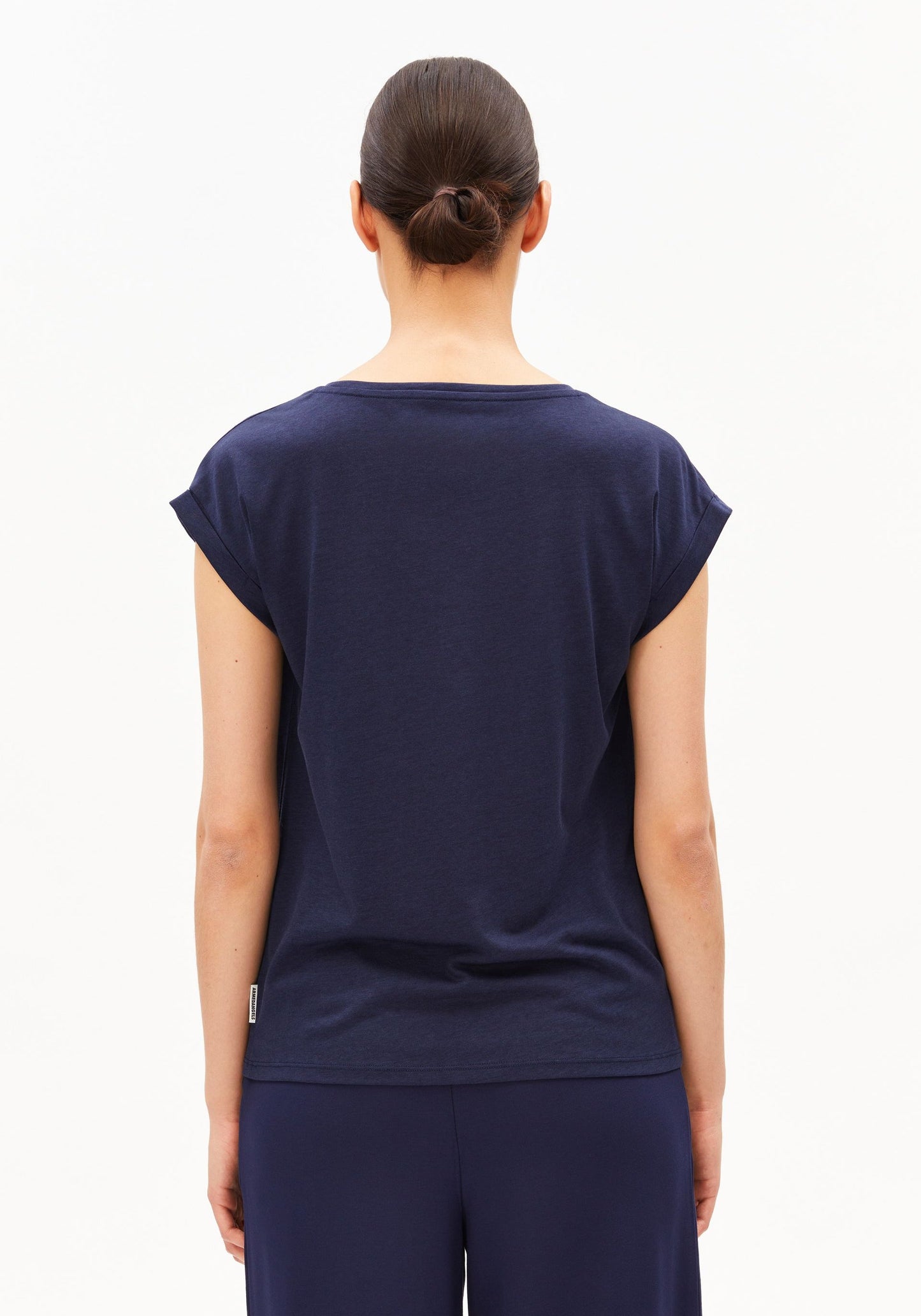 Jilaana T-Shirt Tencel Mix - Tinted Navy