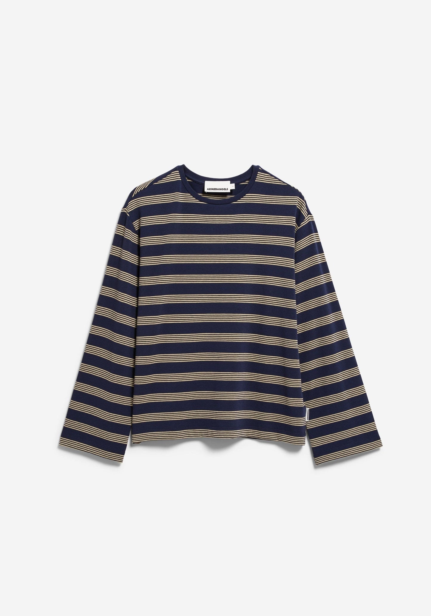 Marynaa Fine Stripe Longsleeve - Tinted Navy/Golden Hay
