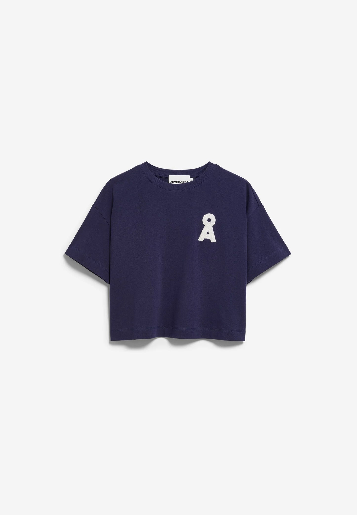 Albertaraa Boxy Tee - Tinted Navy